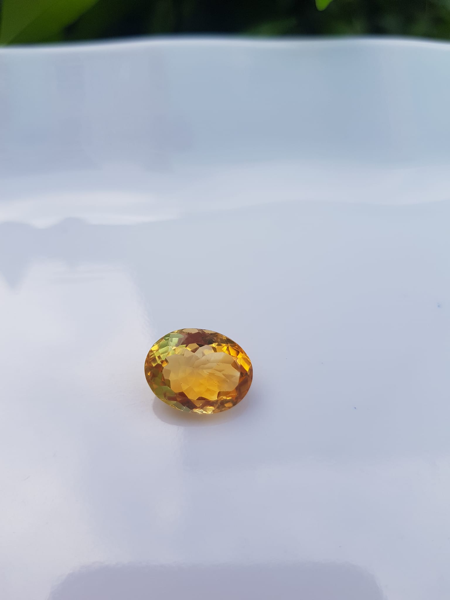 Mặt Nhẫn Oval Màu Vàng Đẹp như hoa  Đá Citrine tự nhiên  Size hạt 13mm x 9,8mm x 7mm ạ