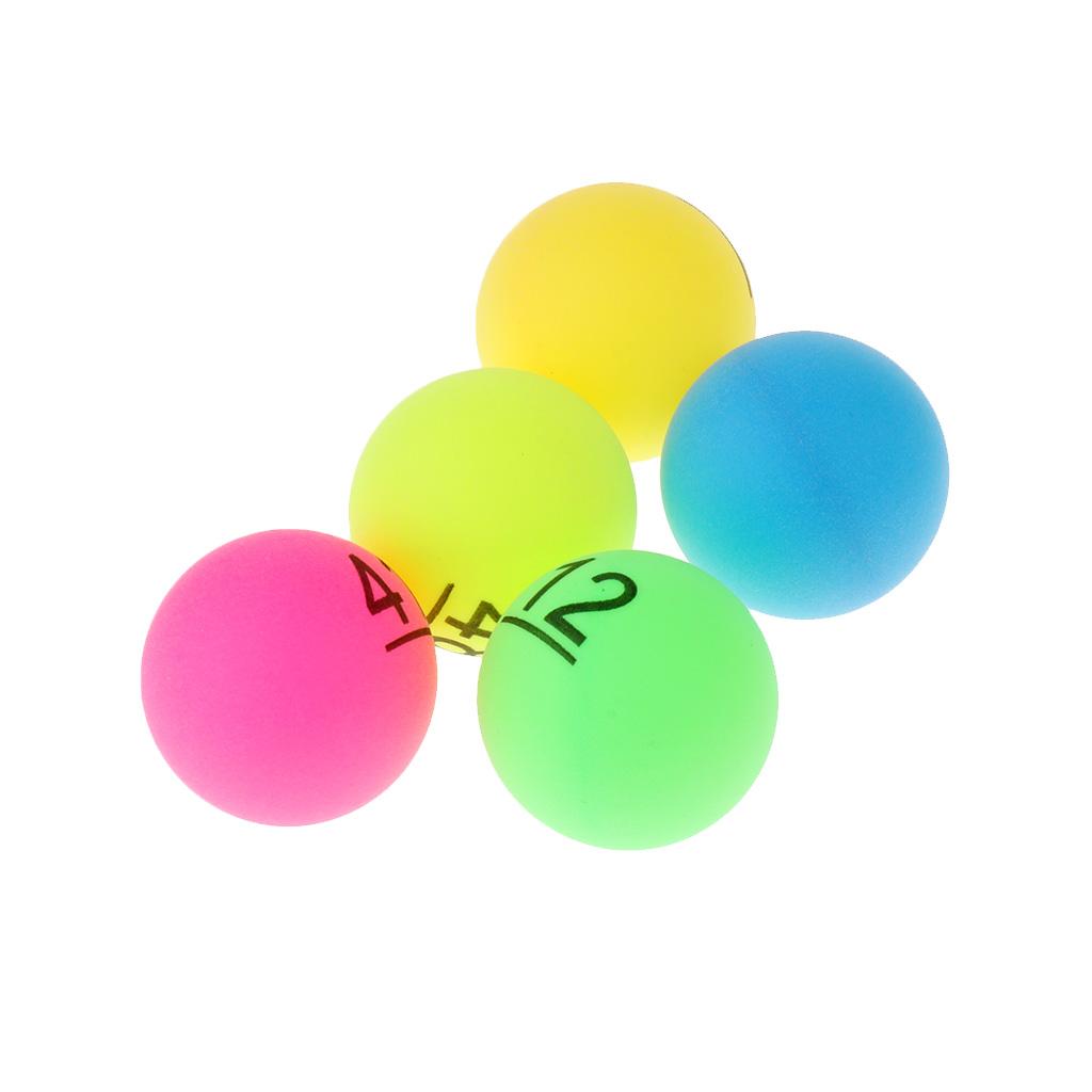 Set of 40 Multi Color Table Tennis Ball  Pong Balls Training Aid