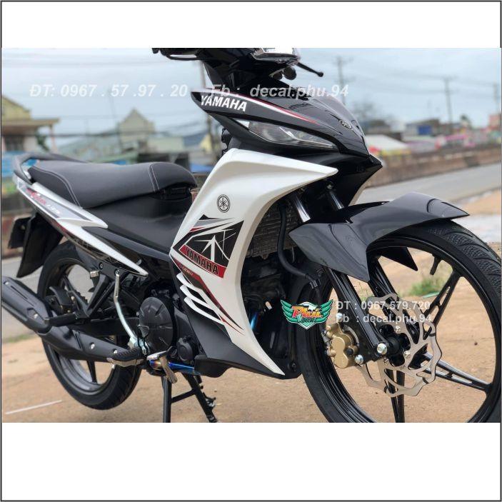 Tem Exciter 135 Trắng đỏ đen