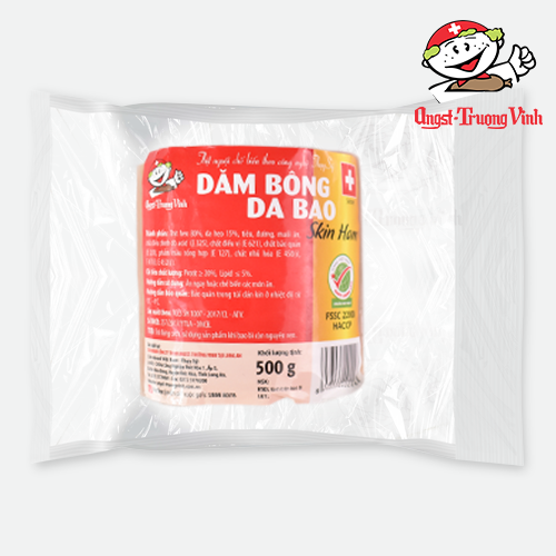 Dăm bông da bao tròn cắt khúc/Skined round ham 500GR/PE
