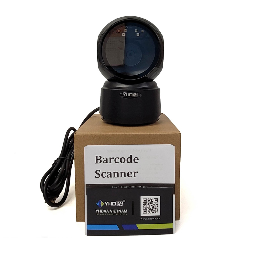 Máy quét mã vạch để bàn YHD 9300D đọc mã vạch Barcode 1D Qrcode 2D trên bao bì sản phẩm hàng hóa dùng trong Siêu thị - Hàng Nhập Khẩu