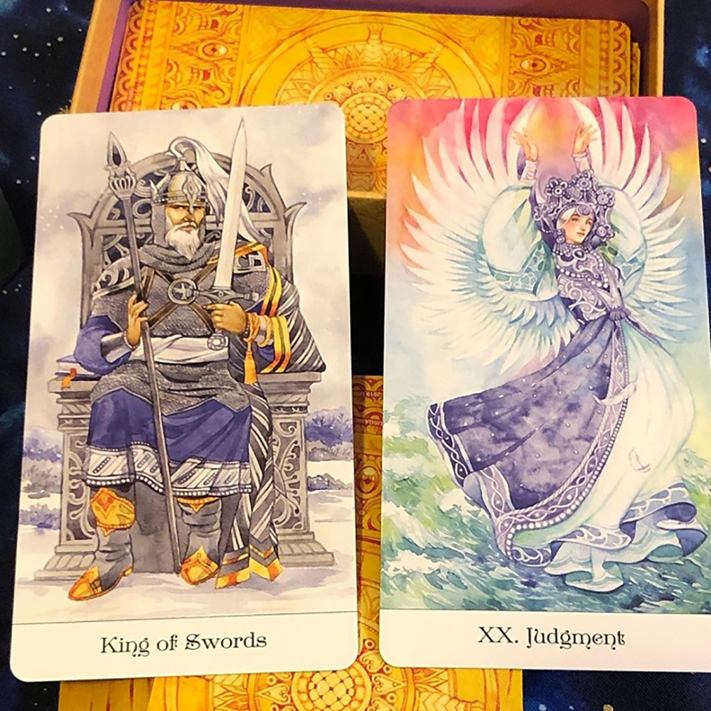 Bài Tarot Of The Golden Wheel 78 Lá Bài Tặng File Tiếng Anh Và Đá Thanh Tẩy