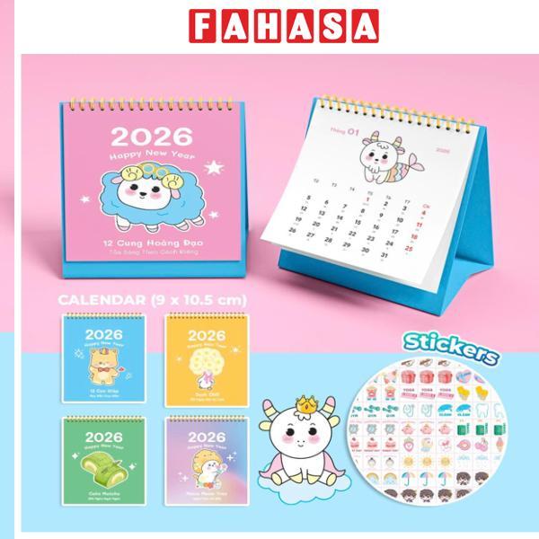 Lịch Bàn Mini - 12 Cung Hoàng Đạo