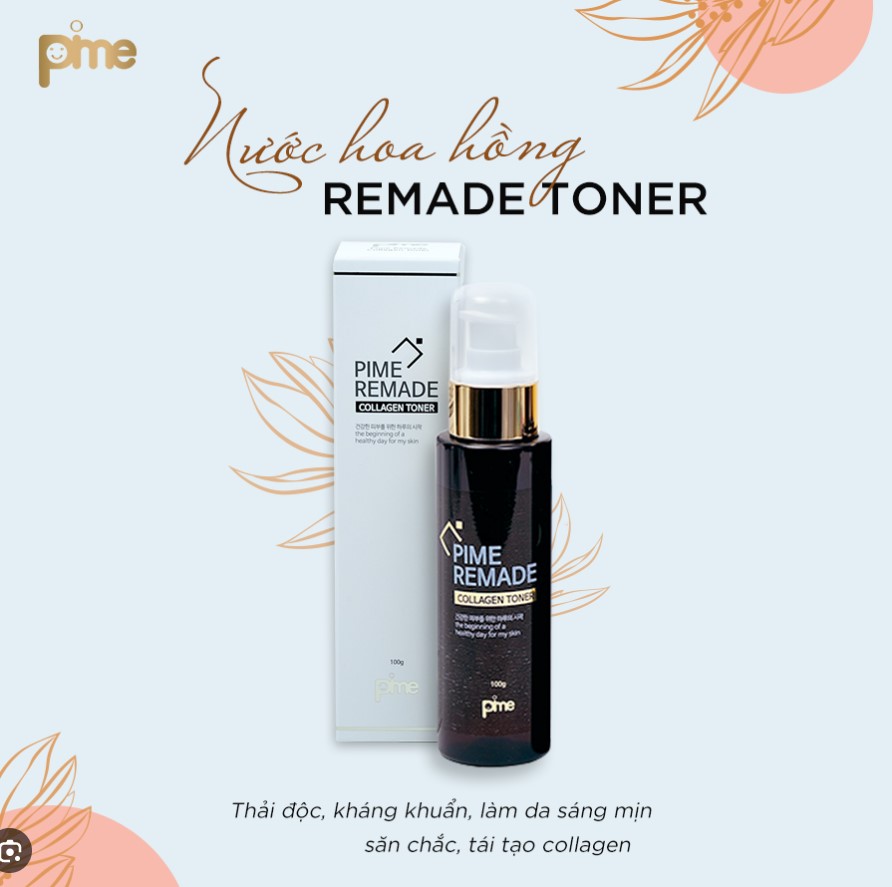 NƯỚC HOA HỒNG COLLAGEN PIME REMADE TONER 100G