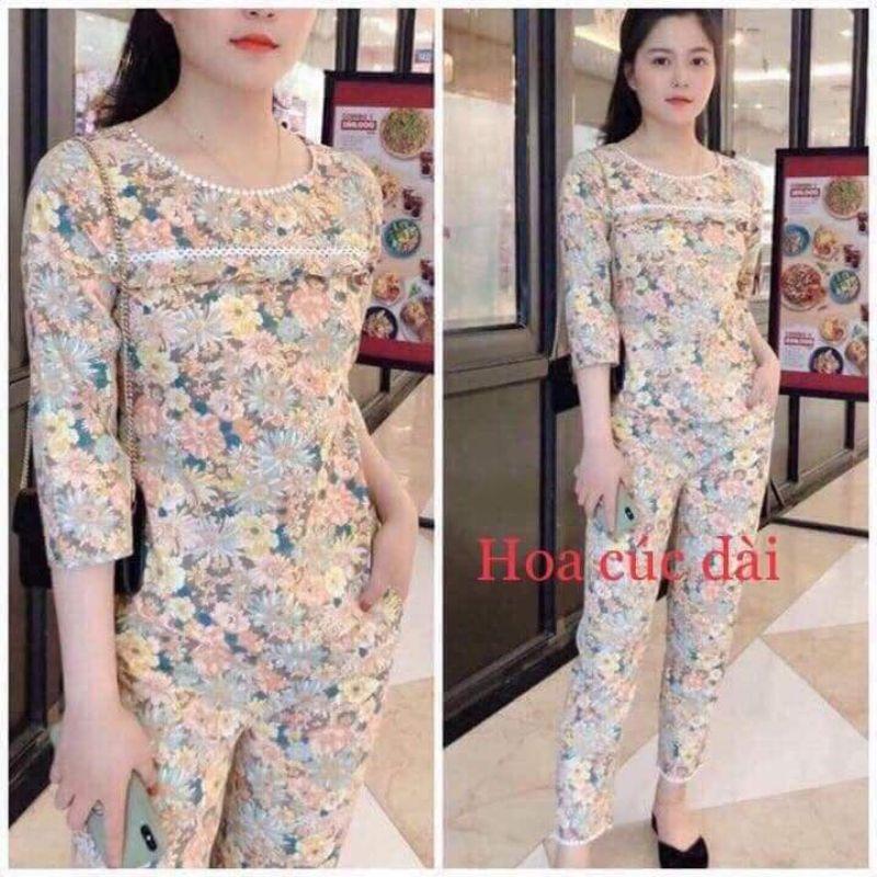Đồ bộ mặc nhà, đồ bộ ngủ cao cấp clover cổ sọc đủ màu ko