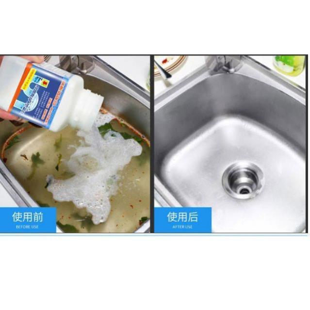 Bột thông tắc cống, bồn cầu siêu mạnh chai lớn