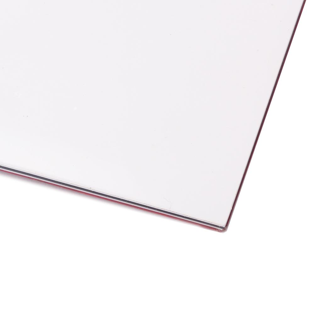Durable DIY 3-Ply PVC Red Pearl Guitar Bass Pickguard Blank Material Scratch Plate Sheet