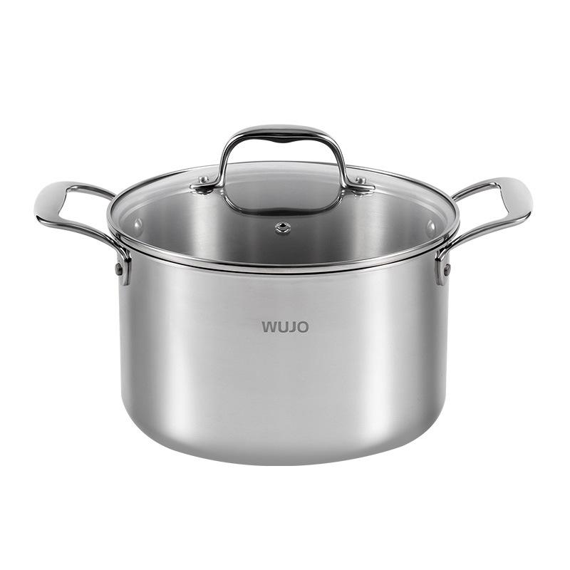 Giao Hàng Nhanh Ngô Giang Nồi Canh Nhà Nấu Hầm Sữa Titan Nồi Hai Tai Cảm Ứng Nồi Nấu Canh Bếp Gas Nồi Chống Dính Đặc Biệt