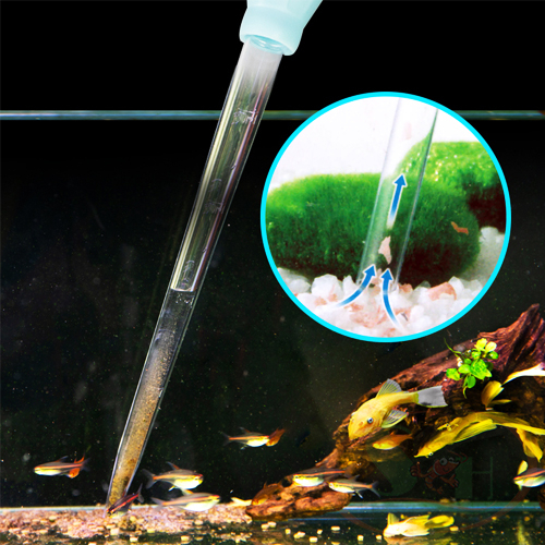 Ống bóp tay hút phân cặn mini siphon thay nước vệ sinh hồ cho san hô ăn