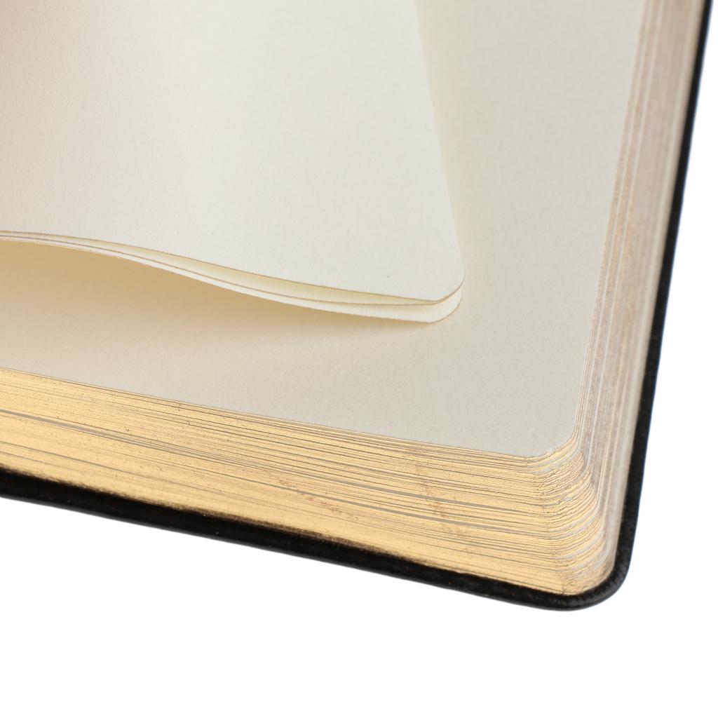 Black A6 Paper Size Notebook Portable Blank Note Book for Painting, Diary