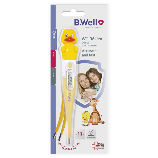 Nhiệt kế điện tử B.Well Swiss WT-06 flex - duck