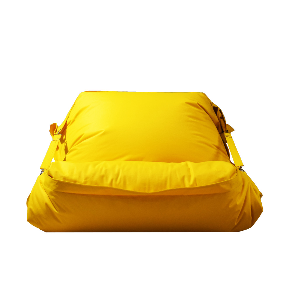 Ghế Lười Hạt Xốp Buckle - Up Sack Chất Liệu Dùng Trong Nhà Và Ngoài Trời Màu Vàng- The Beanbag House