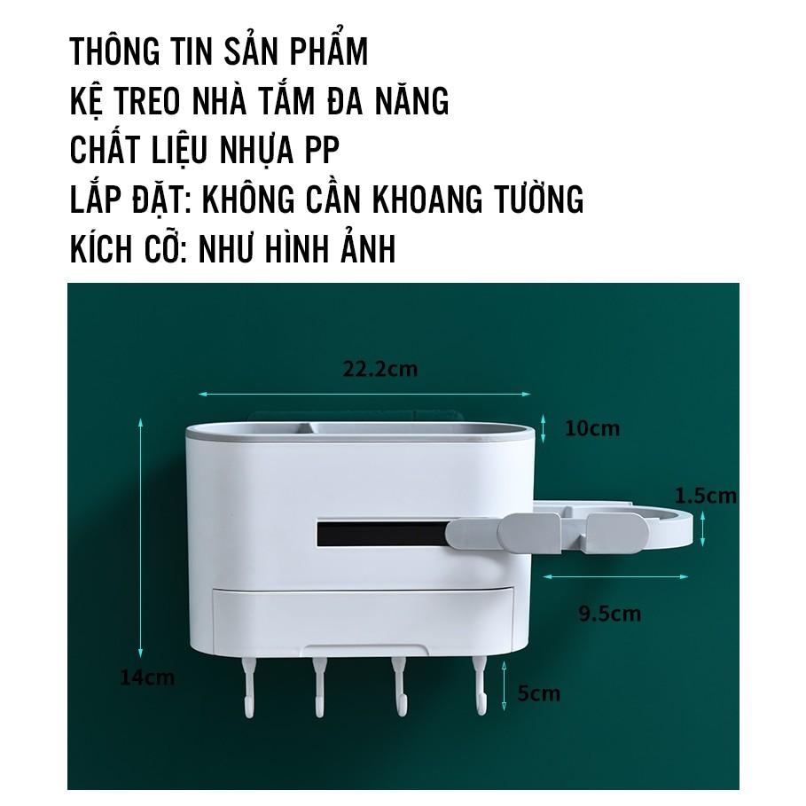 Kệ Nhà Tắm Kiêm Giá Đỡ Máy Sấy Tóc Đa Năng Dễ Dàng Lắp Đặt Thời Trang Tiện Lợi
