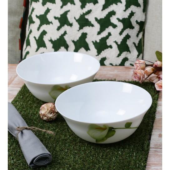 Bộ chén đĩa thủy tinh Diva Ivory I.B 14 món hoa văn sang trọnng thích hợp làm quà tặng