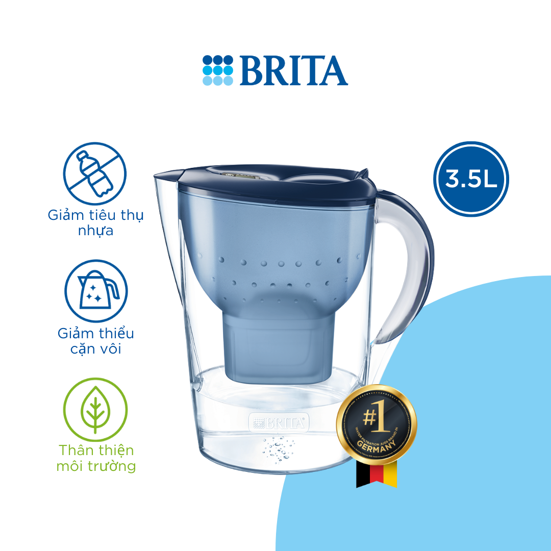 Bình Lọc Nước BRITA Marella XL Blue - 3.5L (Kèm Maxtra Plus)