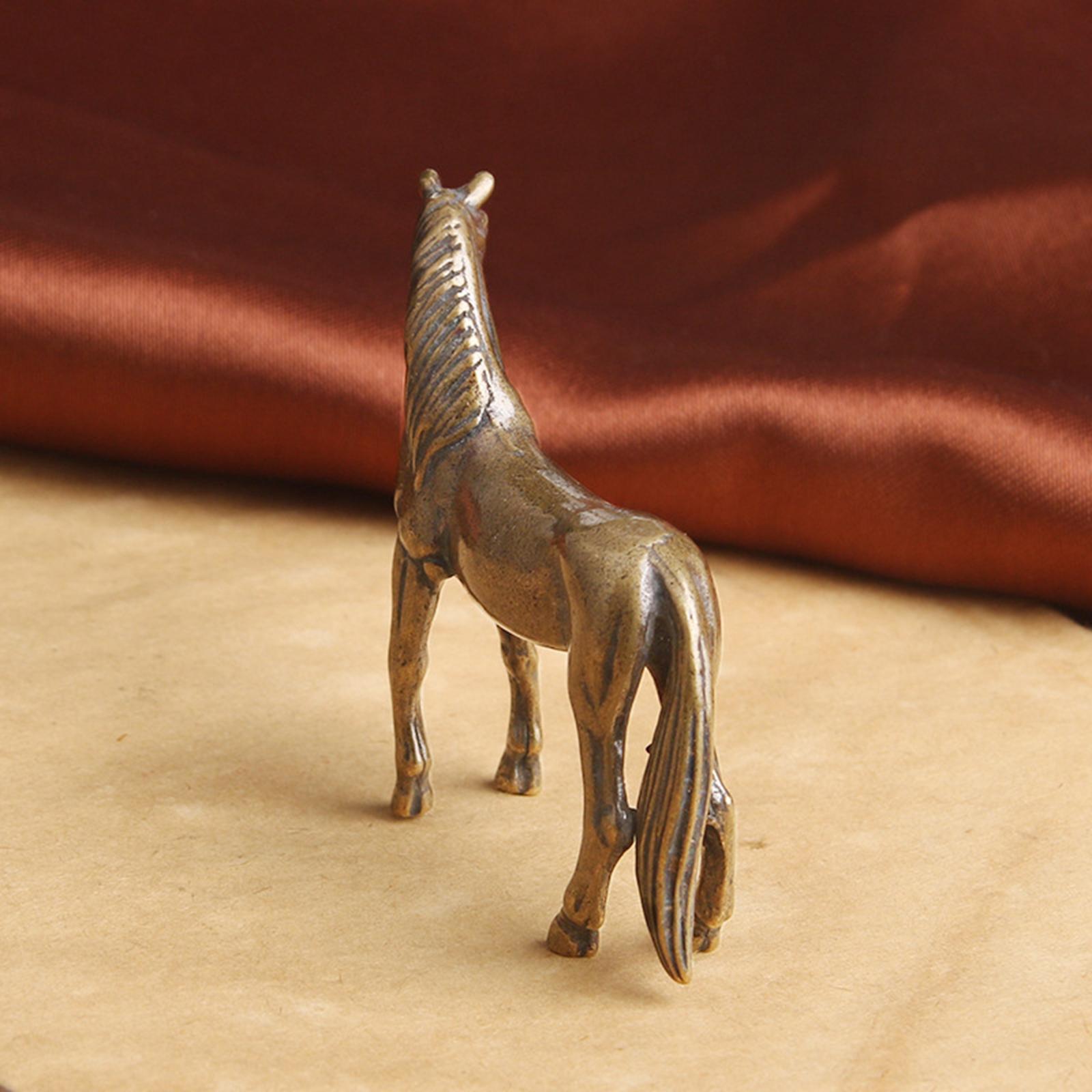 Hand Painted Horse Sculpture Figurines Crafts for Home Ornaments