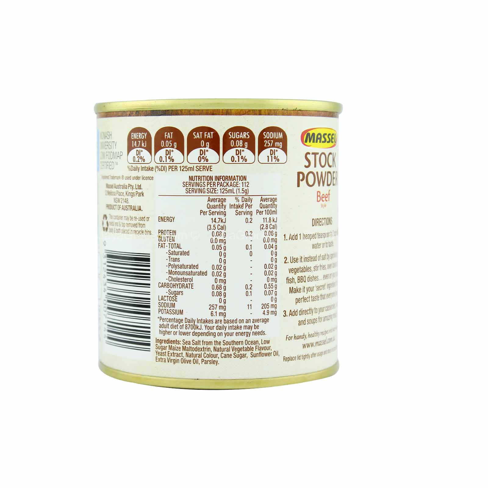 Hạt nêm Massel hương vị Bò Australia 100% không chứa bột ngọt - Nhập khẩu Australia