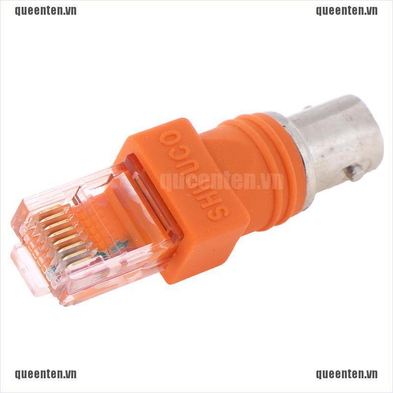 1pcs BNC Female to RJ45 Male Coaxial Coax Barrel Coupler Adapter QUVN