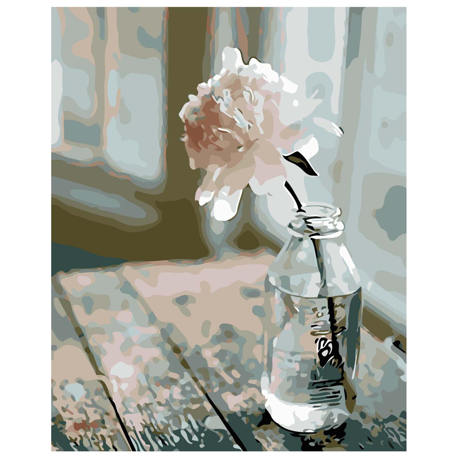 Tranh sơn dầu tự làm 16 x 20 inch có số thứ tự dễ dàng vẽ và sơn, mẫu in hoa