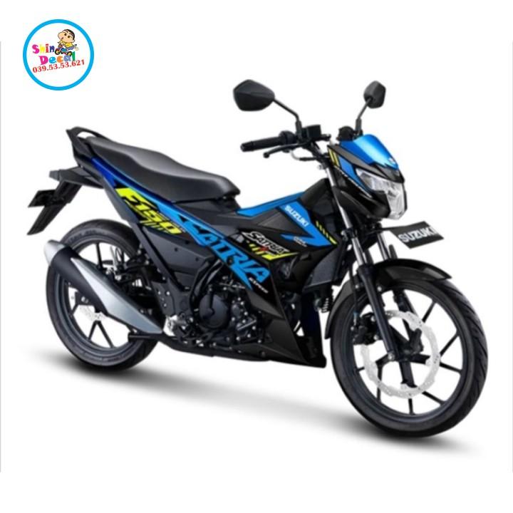 Tem rời satria fi 2021 xanh đen