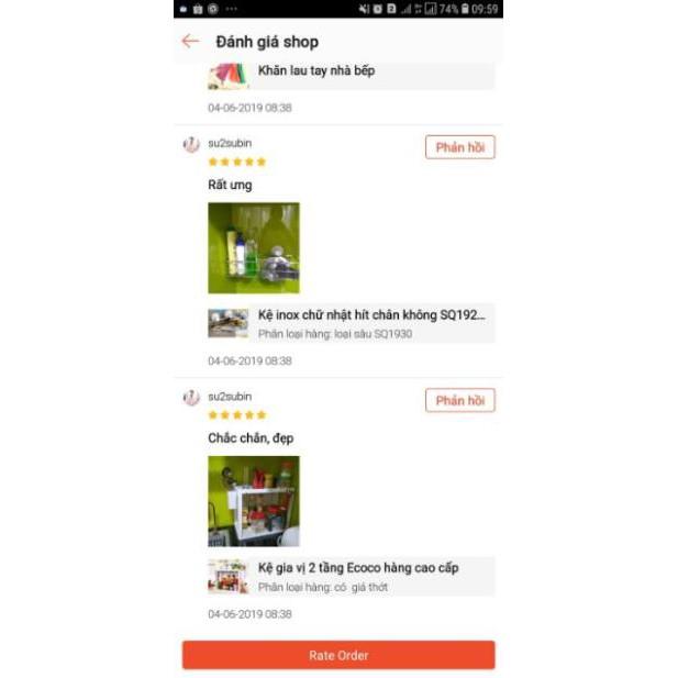 Kệ gia vị 2 tầng Ecoco hàng cao cấp