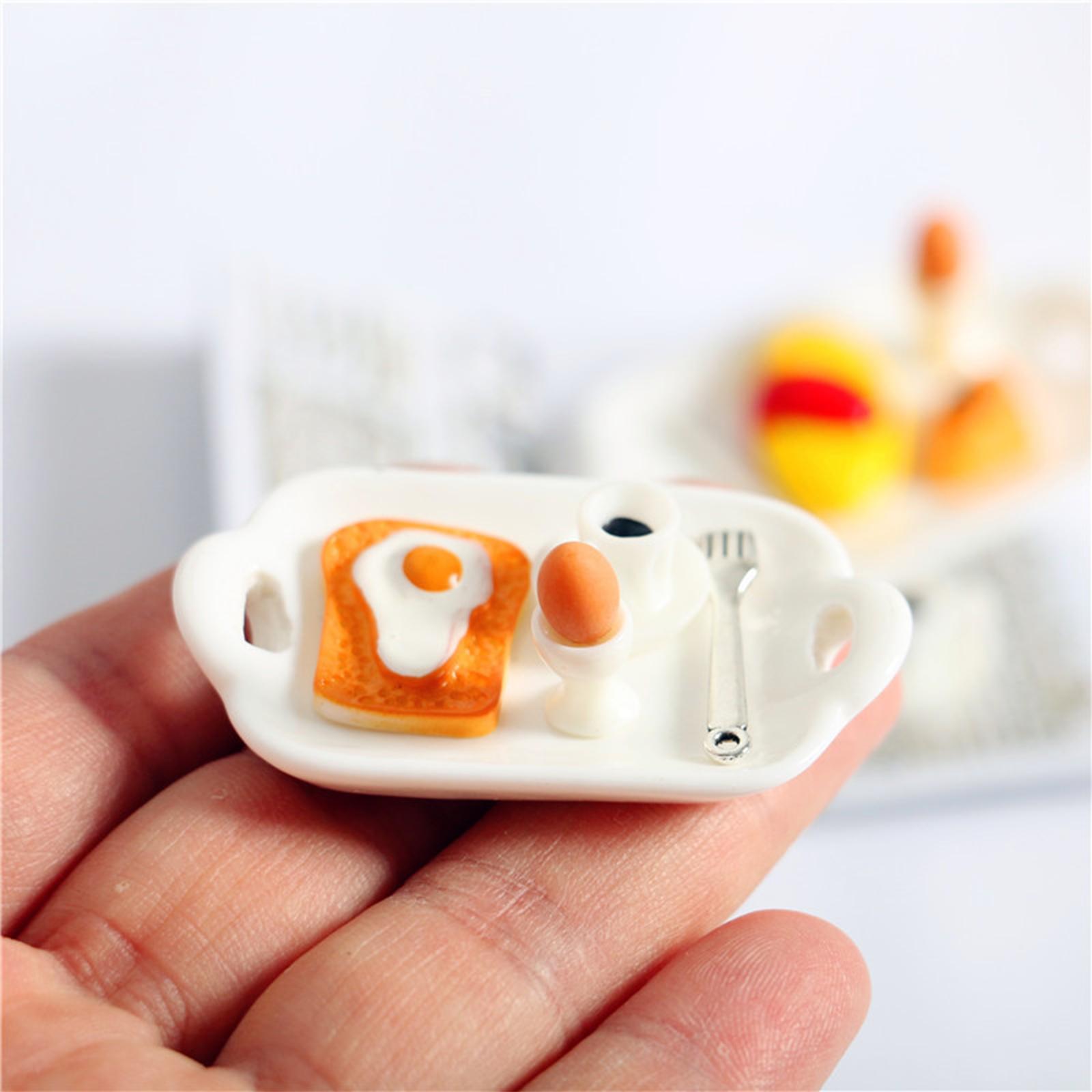 Mini 1:12 Dollhouse Food Set Kitchen Accessories Tiny Food Model Cooking Game for DIY