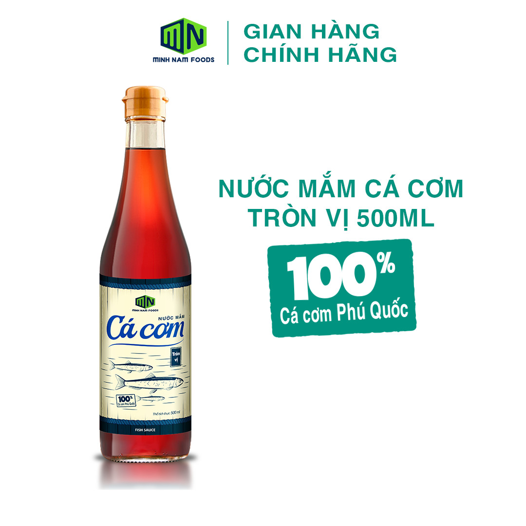 COMBO 2  Chai Nước Mắm Phú Quốc Cá Cơm Tròn Vị 500ML - Minh Nam Foods