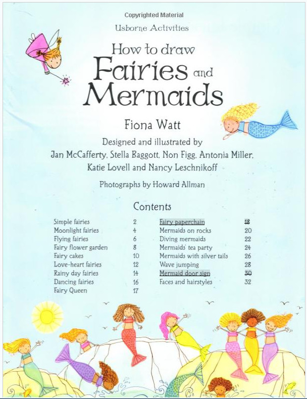 Sách tương tác tiếng Anh - How to Draw Fairies and Mermaids