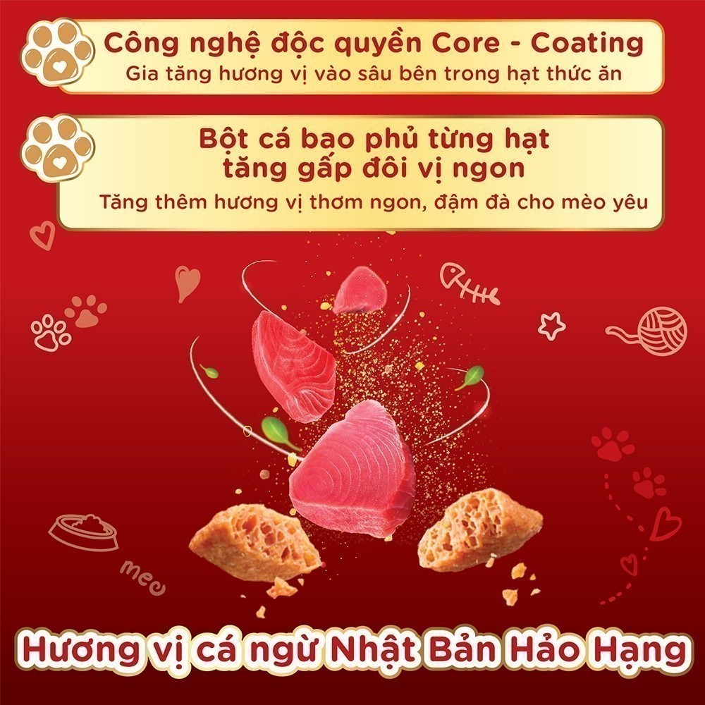 Thức ăn hạt cho mèo Silver Spoon - Vị Cá ngừ - Gói Mini 40g