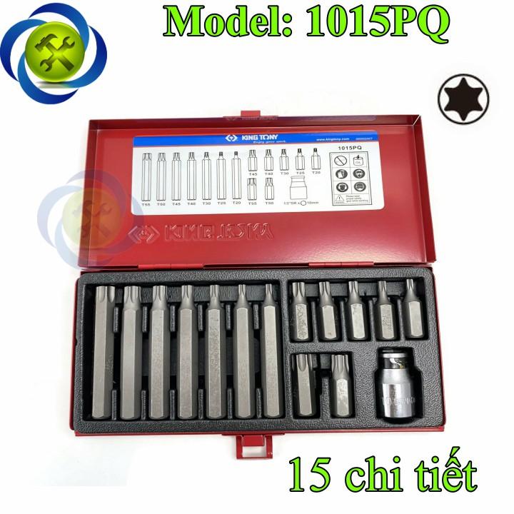 Bộ mũi vít đóng sao Kingtony 1015PQ 15 chi tiết T20-T55