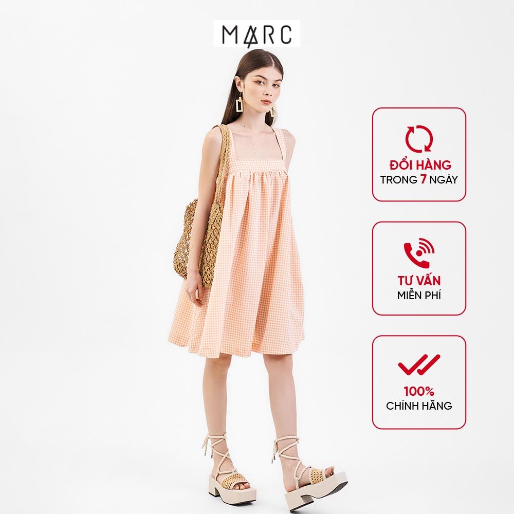 Đầm 2 dây nữ MARC FASHION form suông cài nút sau CBVH070522