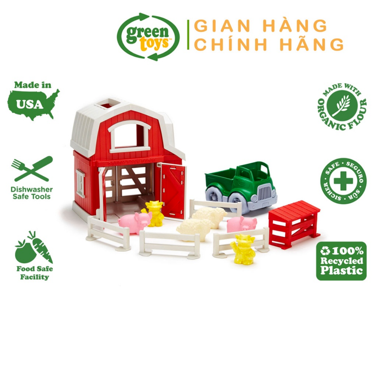 Bộ Đồ Chơi Trang Trại Green Toys Cho Bé Từ 2-5 Tuổi