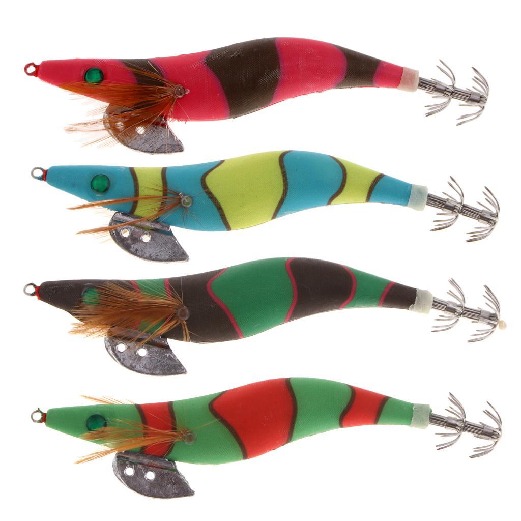 3.5# Squid Jigs Luminous Fishing  Artificial Baits  Color A