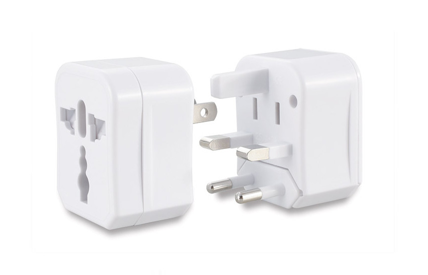 Bộ Adapter cốc sạc du lịch đa năng - World Travel Adaptor WTA-01 HÀNG CHÍNH HÃNG WHITE