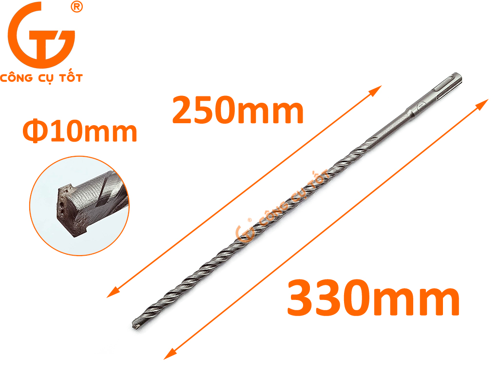 Mũi khoan xuyên tường 310mm Φ10mm