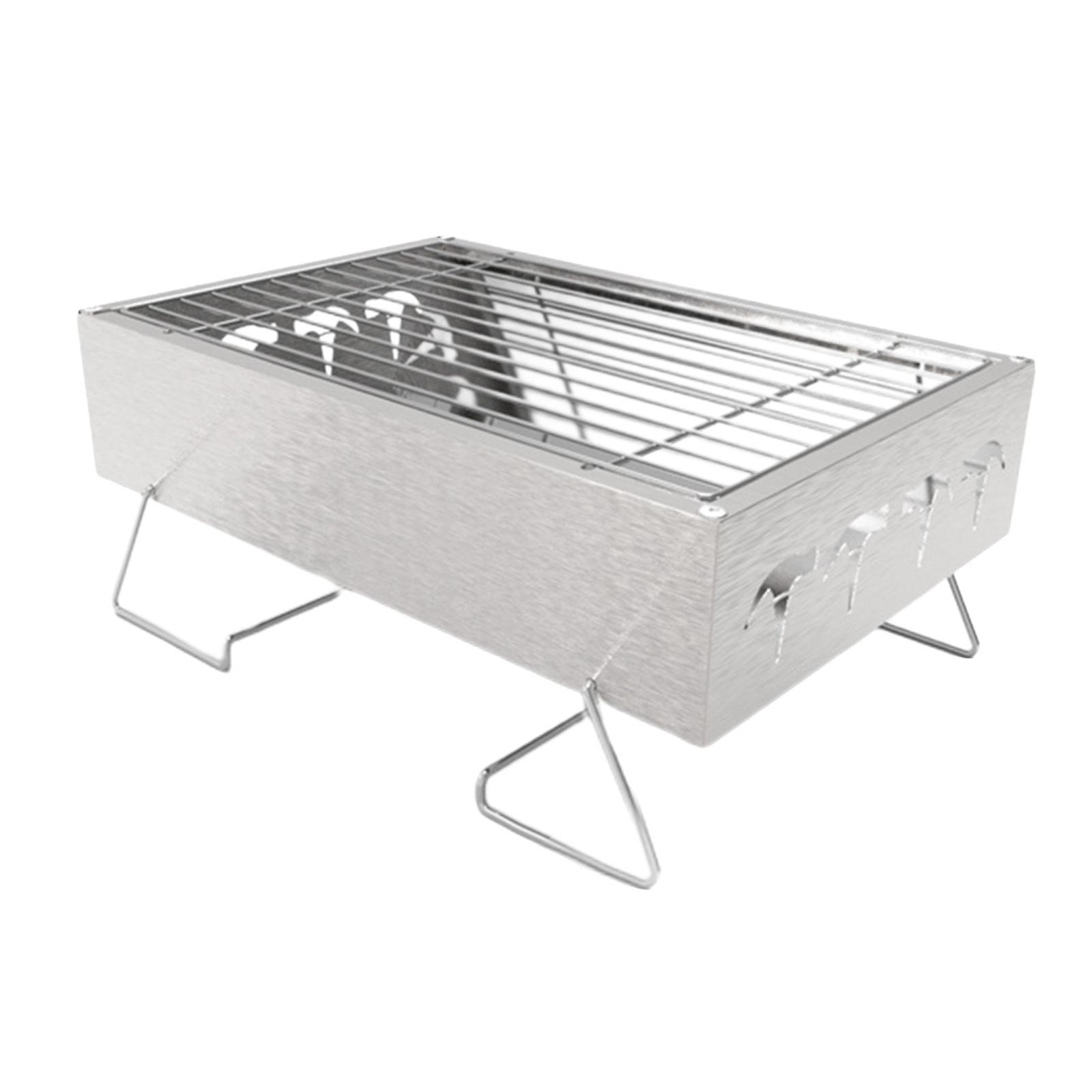 Portable   Grill Folding Stainless Steel Grill for Camping