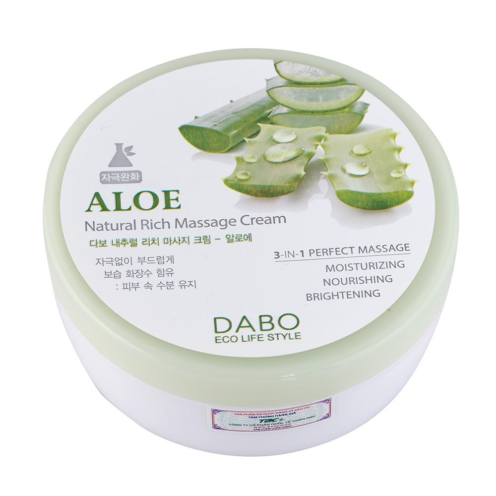 Kem mát xa DABO Aloe Massage Cream 200ml