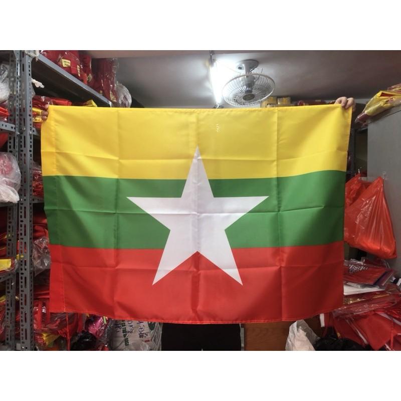 Quốc Kỳ Myanmar 0,8 x 1,2m