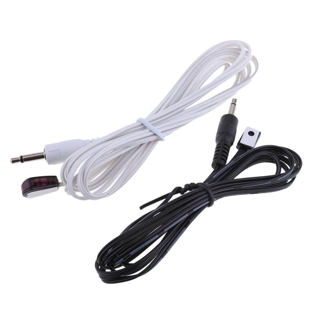 1.5M 3.5mm Jack IR Blaster Emitter Transmitter Extender Cable+Receiver Cable