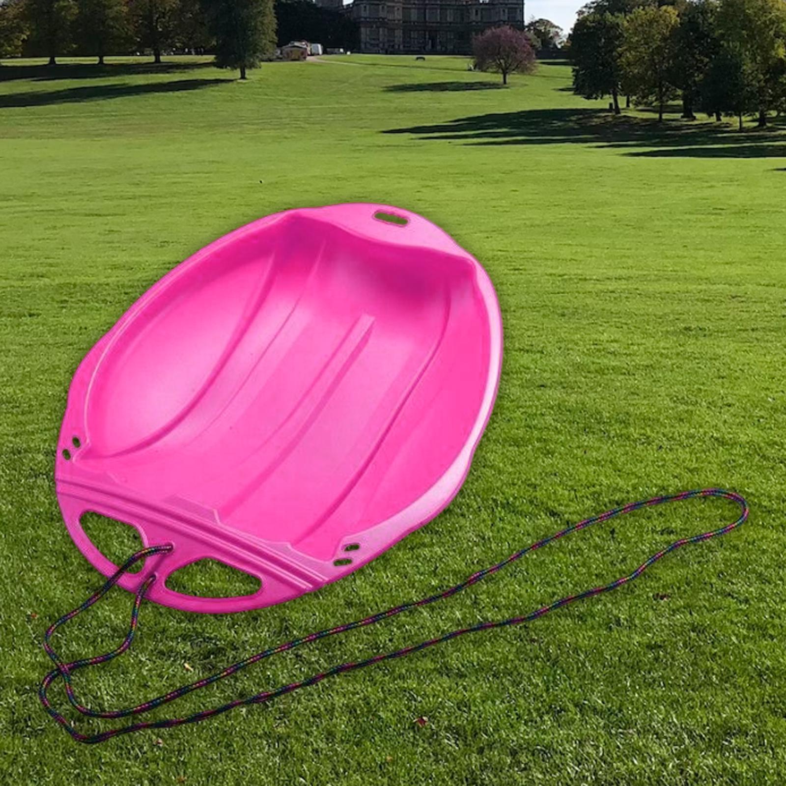 Portable Kids Snow Sled Sledge Toboggan Downhill Skiing Board Outdoor Luge Sleigh for Boys Gift