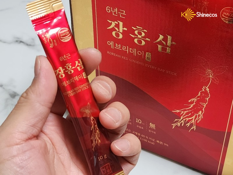 Nước hồng sâm cô đặc 6 năm - 6-year-old Jang Red Ginseng Everyday Red Ginseng 100 stick/hộp ( 10g * 100 gói )
