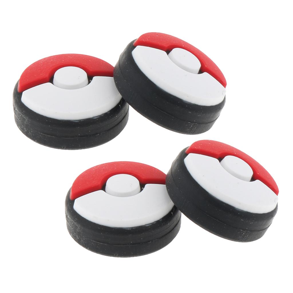 Sunnimix Cho Nintendo Switch Joycon Pokeball Plus Ngón Tay Cái Cầm Joystick Ốp Nắp 4