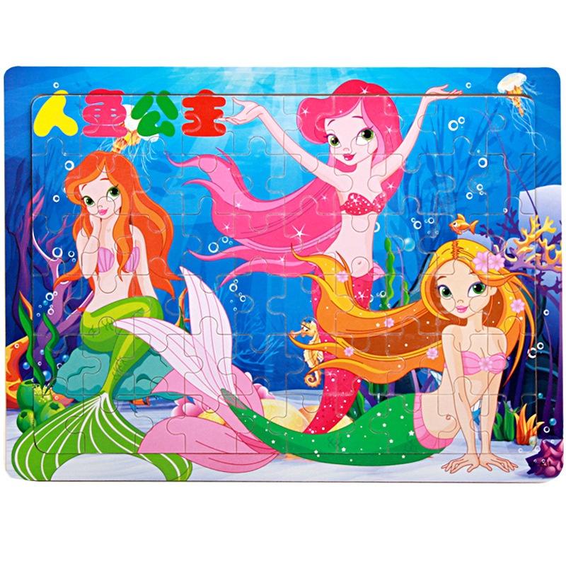 tranh xếp hình gỗ PUZZLE 60 miếng _ an toàn giúp bé tăng tư duy sáng tạo