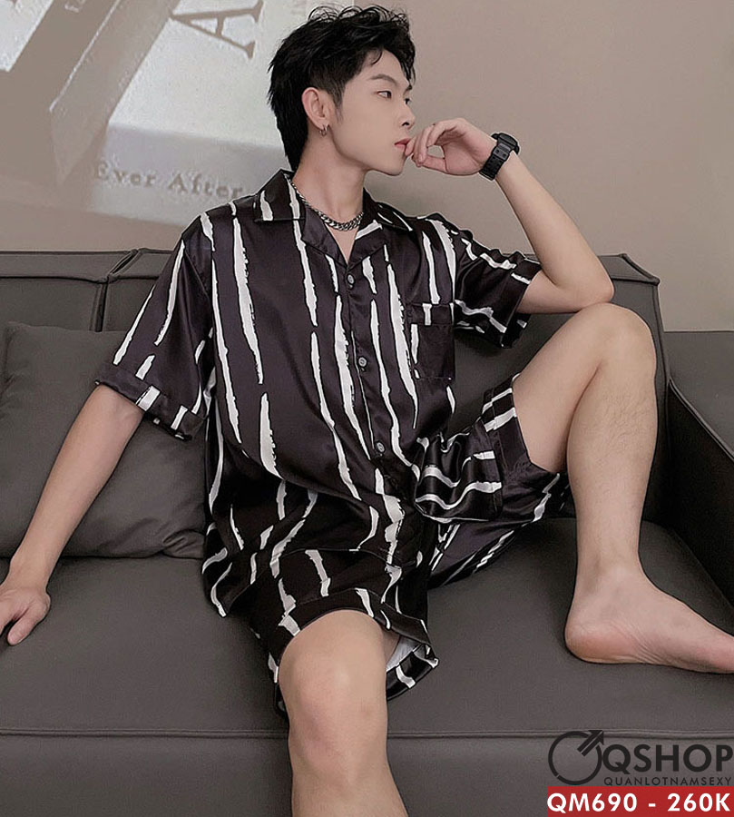 Bộ đồ pijama nam quần ngắn, tay ngắn QSHOP QM690