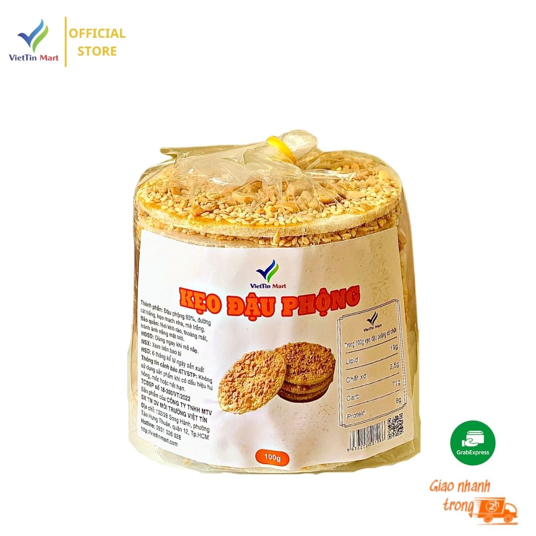 Kẹo Đậu Phộng Mạch Nha Mè Trắng Anh Thư 100G