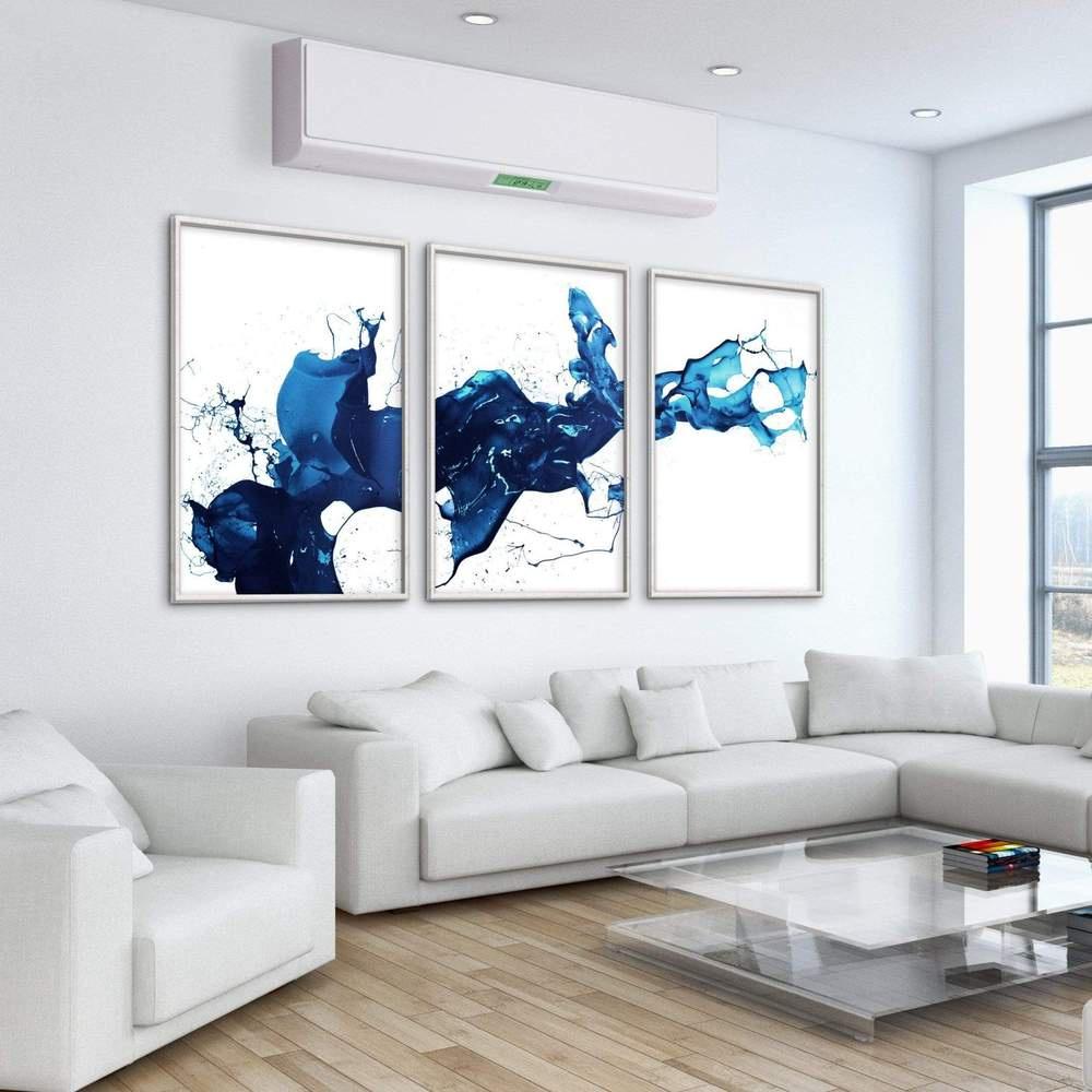 Bộ tranh trang trí hiện đại khung composite, tặng kèm đinh, không cần khoan tường- T048