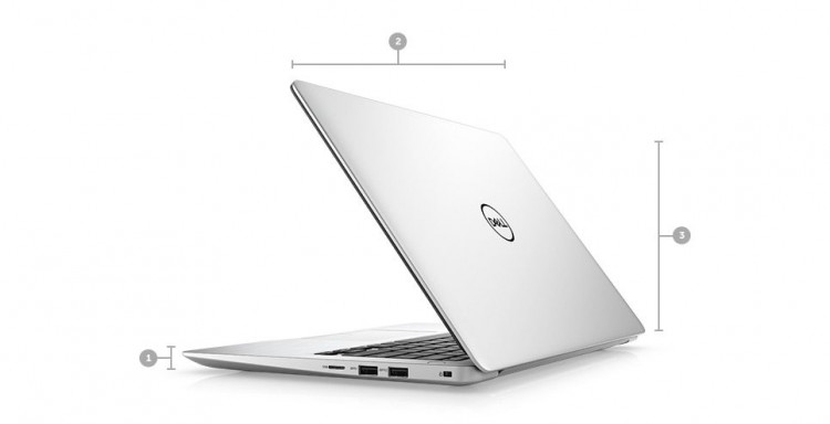 Dell Inspiron 5370-N3I3001W (Pink) kích thước