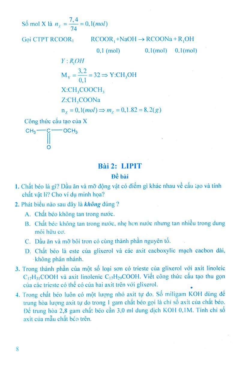 Giải Bài Tập Hóa Học Lớp 12 (Chương Trình Chuẩn)