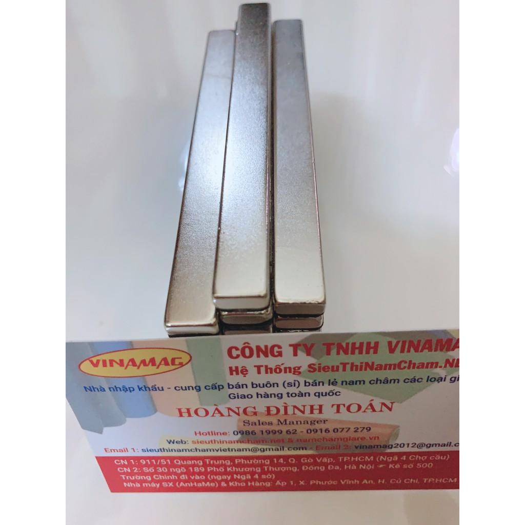 Nam châm viên đất hiếm 100x10x5mm loại siêu mạnh