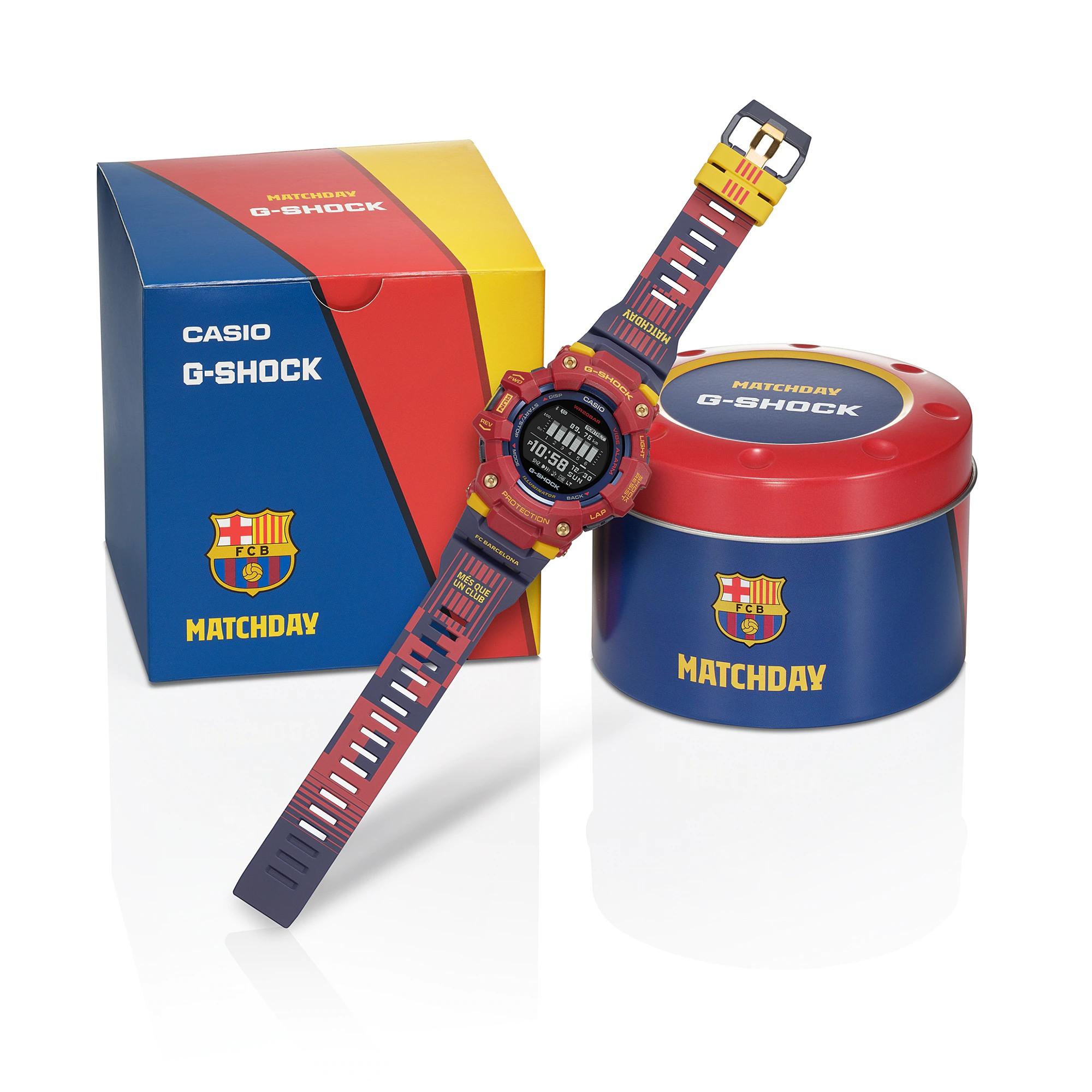 Đồng Hồ Nam Dây Nhựa Casio G-Shock x FC Barcelona GBD-100BAR-4 Chính Hãng - Bluetooth